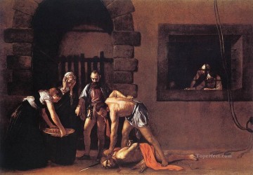 カラヴァッジョ Painting - 洗礼者聖ヨハネ カラヴァッジョの斬首